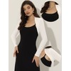 Allegra K Women's Bolero Festive Long Sleeve Crop Cardigan Plain