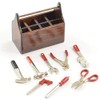 Fastrax SCALE WOOD TOOL BOX w/CAST METAL TOOLS