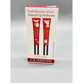 Clarins Pack of 2 Clarins Natural Lip Perfector Limited Edition Bundle 0.35oz Grapefruit