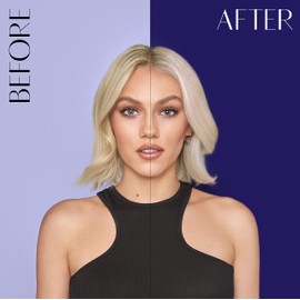 Charles Worthington ColourPlex Toning Violet Conditioner Takeway, Travel Size, Tone and Brighten, Salon Purple Conditioner for Blondes, 75ml