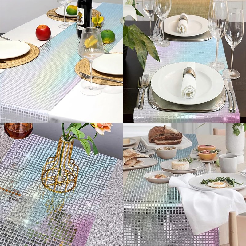 WWYSSZ Disco Decorative Table Runner, 30 x 275 cm Disco