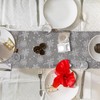 ABOOFAN Snowflake Table Runner Christmas Decorative Tablecloth Xmas Table Runner
