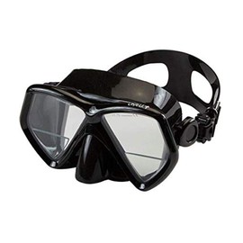 Sherwood MA50BS Oracle+ Scuba Dive Snorkel Mask, Black Silicone