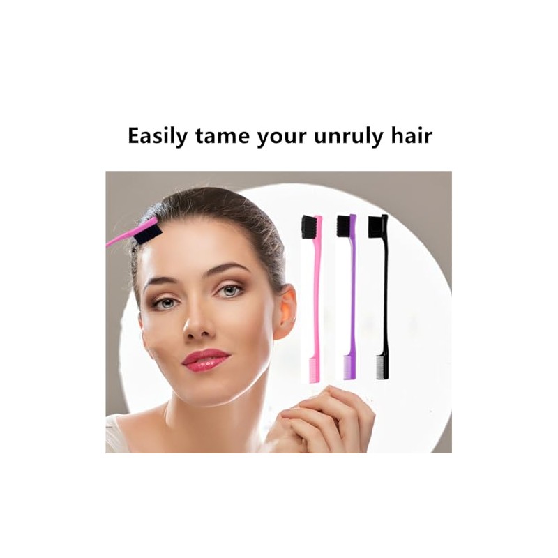 6Pack Double Sided Edge Control Hair Brush Professional Edge Control