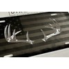 Engraved Deer Antlers Combo Laser US Flag & Diamond Etched