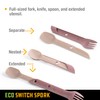 UCO Recycled ECO Switch Spork 2-Piece Integrated Camping Utensil Set,