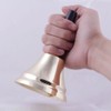 ECHI Metal Tea Hand Bell, Gold Plated Hand held Loud