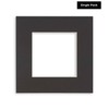 10x10 Mat Bevel Cut for 6x6 Photos - Precut Black