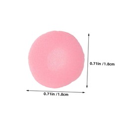 LALAFINA 100pcs Earbud Replacement Tips Comfortable Headphone Cushion Earpads Soft Sponge Covers for Headsets Noise Isolation Accessories Pink Easy to Install Earbud Tips