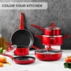 Induction Cookware Pots and Pans Set 10 Piece, BEZIA Dishwasher