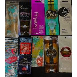Variety TANNING PKTS U PK/10 NO TINGLE /10 SOME TINGLE /10 ALL TINGLE eyewear w/all tngl - 10 PACKET ALL TINGLE WITH EYEWEAR