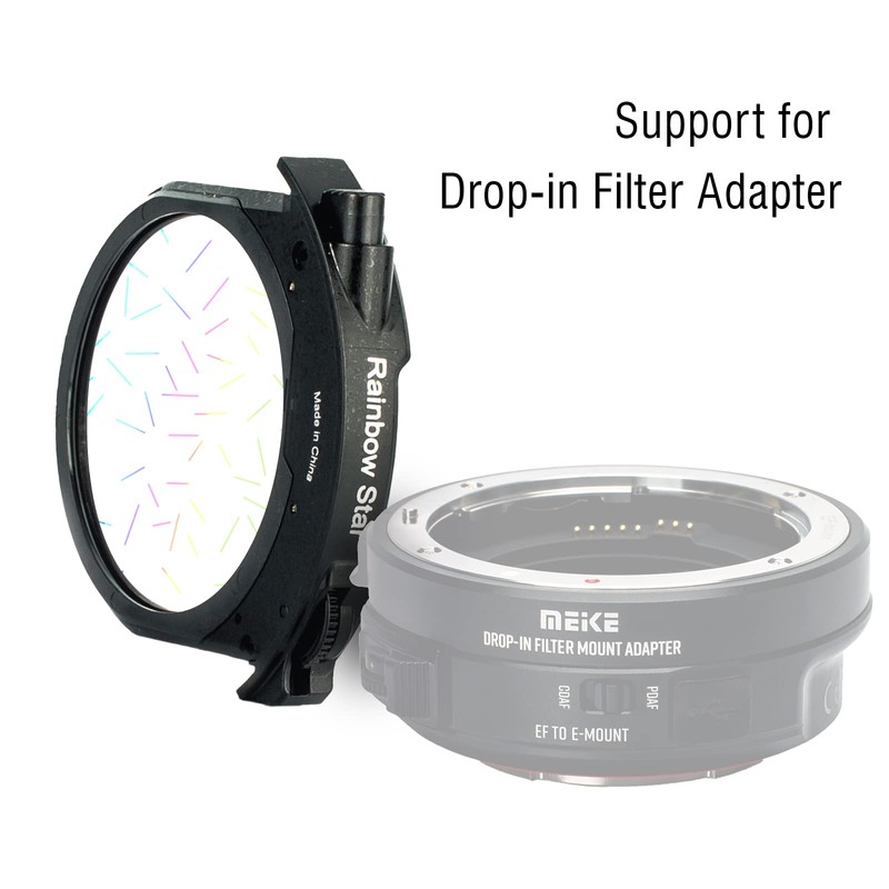 Meike Rainbow Star Drop-in Filter for Canon and Meike Drop-In