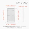 HVAC OV 12 x 24 Inch Metal Access Panel for