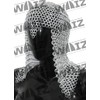 WAIZ Medieval Knights Butted Aluminium Chain Mail Coif Ring Maille