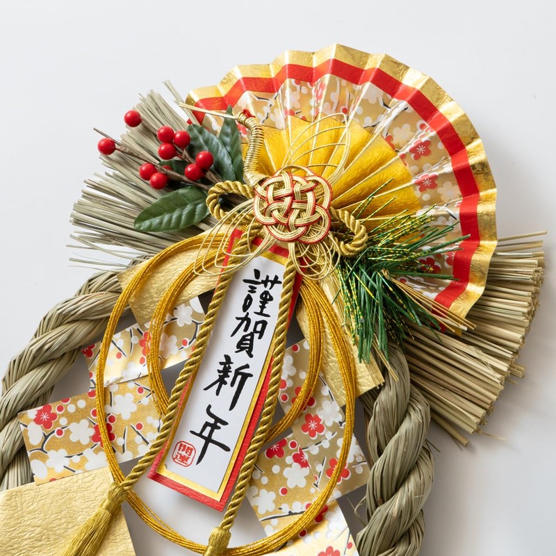 Hideshime KJ-03 New Year Ornament, Shimenawa, Entrance Wreath, Kinju, Spring