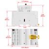 Heschen Modular Household AC Contactor, HS1-63M/22, 63A, 4 Pole, 2NO