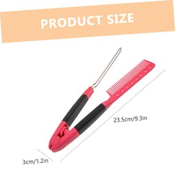 Outanaya Hair Straightening Tool Comb for Women Professional Hairdressing Comb for Styling and Straightening Elegant Design Comfortable Grip for Home Travel