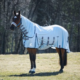 Equinavia Horze Freja Combo Fly Sheet (No Fill), Size: 81, Color: Light Blue
