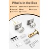 Probrico Privacy Door Knobs Interior 6 Pack, Satin Nickel Door