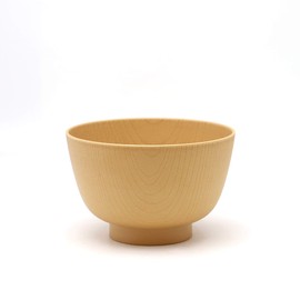 Yamanaka Lacquer T-927281 Kyoto Type Barrel Heather Soup Bowl, Natural
