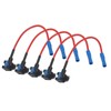 Eacam Car Fuse Adapter, 5Pcs Fuses Holder for Micro Mini,
