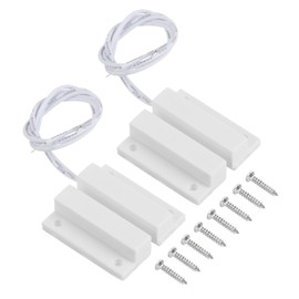PATIKIL Magnetic Reed Switch, 2 Sets Normally Open NO Wired Surface-Mounted Door Window Contacts