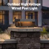 MVBT Outdoor Modern Post Light, LED Fence Deck Column Cap