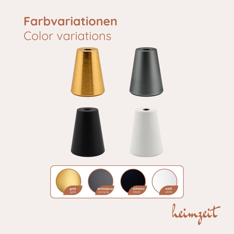 heimzeit Cone Cabinet Knobs for Doors, Drawers and Dressers Made
