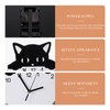 HOMSFOU Silent Wall Clock Wall Hanging Clock Round Cat Kitten