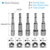CoCud Quick Change Nut Setter Driver Bit 6/7/8/9/10mm Metric 65mm