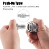 FERRODAY 1 Pair Stainless Steel 1/2 Quick Disconnect Set with