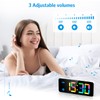 AMIR Digital Alarm Clock, Colorful LED Digital Clock with 7