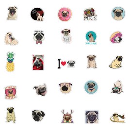 Pack of 100 Dog Stickers, PVC Waterproof Dog Stickers, DIY Dog Stickers, Waterproof Stickers, Decoration for Laptops, Suitcases, Skis, Guitars