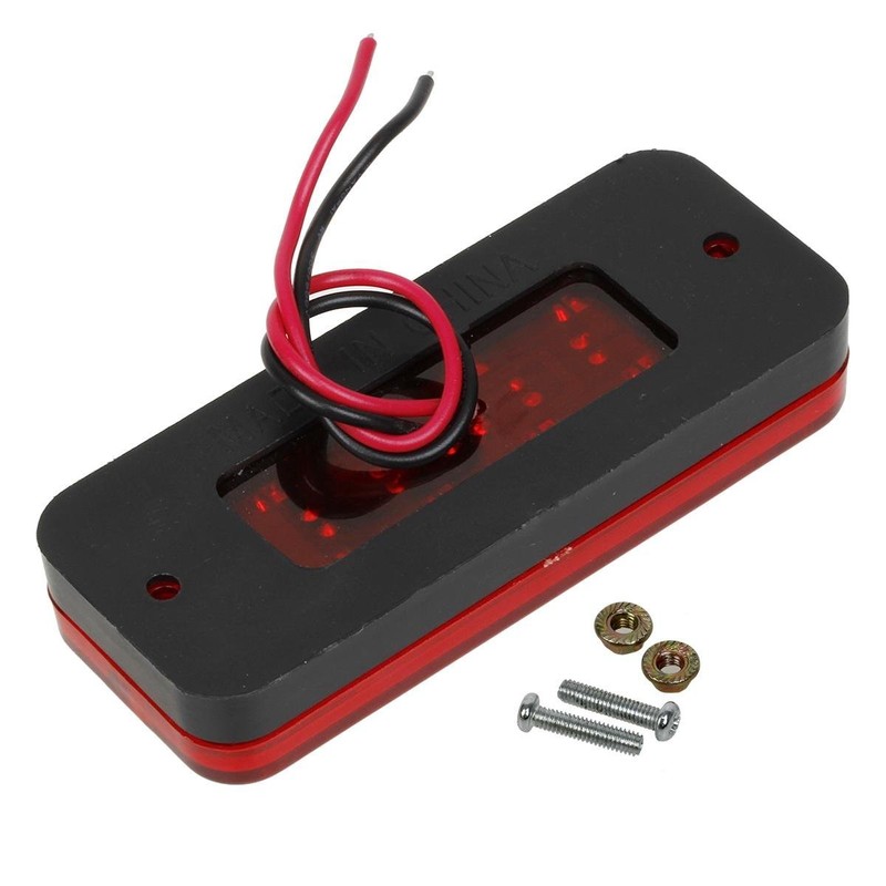 5Amber 5Red 8LED Side Marker Light Lamp Truck Trailer Lorry