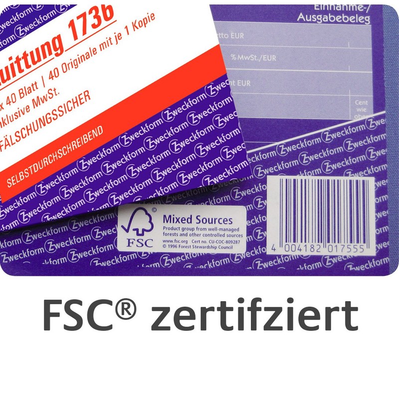 AVERY Zweckform 1720-5 Lieferschein (DIN A5, selbstdurchschreibend, 2 x 40