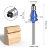 Router Bit 1/4 Shank R2.5 Dual Bearing High Hardness Tungsten