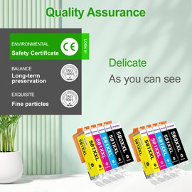 SINOPRINT Pack of 10 Compatible with Canon PGI-580 CLI-581 XXL for Canon TR8550 Printer Cartridges for Canon Pixma TS705 TS6150 TR7550 TS6250 TS6351 TR8500 TS8251 TS6350 TS9550 TS6151 TS99 551 TS9150