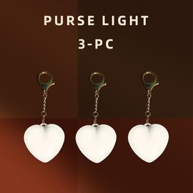 Love wallet tote bag touch sensing light:_Heart shaped bag touch sensor light  3PCS