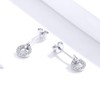Women Wedding Engagement Statement Jewellery Geometric Circle Round Stud Earrings