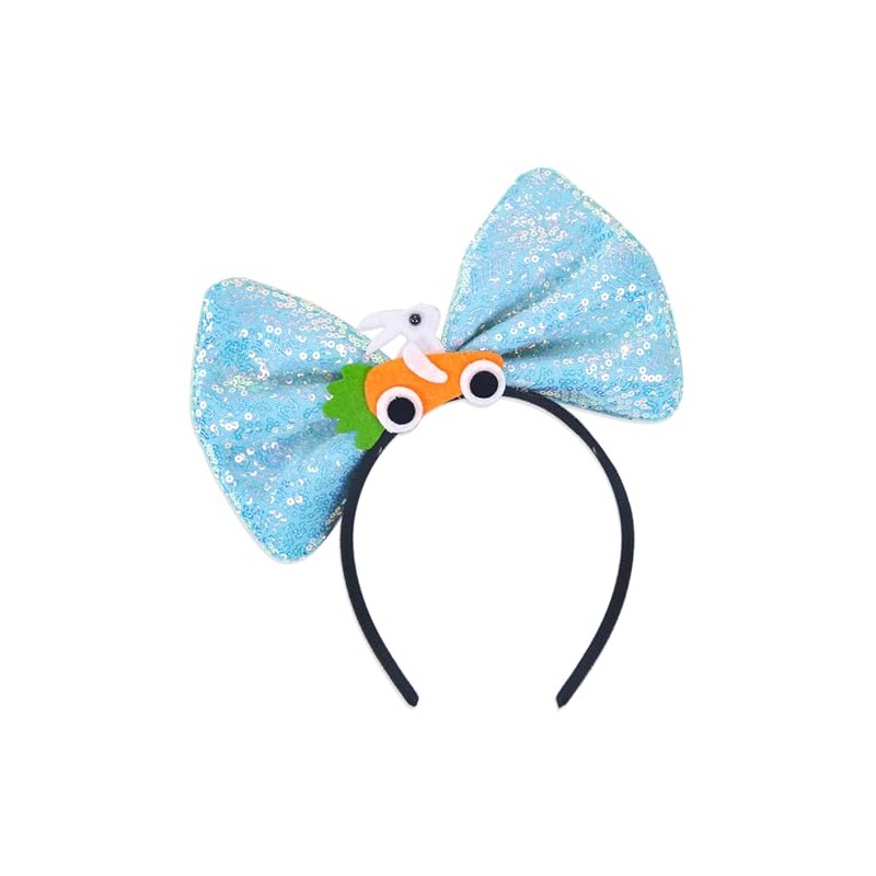 Easter Bow Headband Blue Bow Easter Headbands for Easter Hair