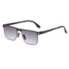 Long Keeper Sunglasses Vintage Retro Rectangular Metal Frame Glasses Women's