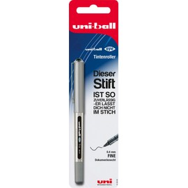 uni-ball 148998 - Tintenroller uni-ball Eye UB-157, fine, 0,4 mm, Blisterkarte, schwarz, 1 Stück