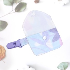 2 Pack Waterproof Feeding Tube Pouch with Snap for NJ Nasogastric Tube Storage Pocket NG Tube Holder Feeding Tube Clip