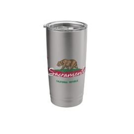 Republic of California State Flag Shirt Sacramento Souvenir Stainless Steel Insulated Tumbler