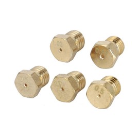 BODYA 5Pcs Brass Gas Jet Nozzles Burner Nozzles, LPG Gas Jet Set Gas Hob LPG Conversion Kit Propane Injectors