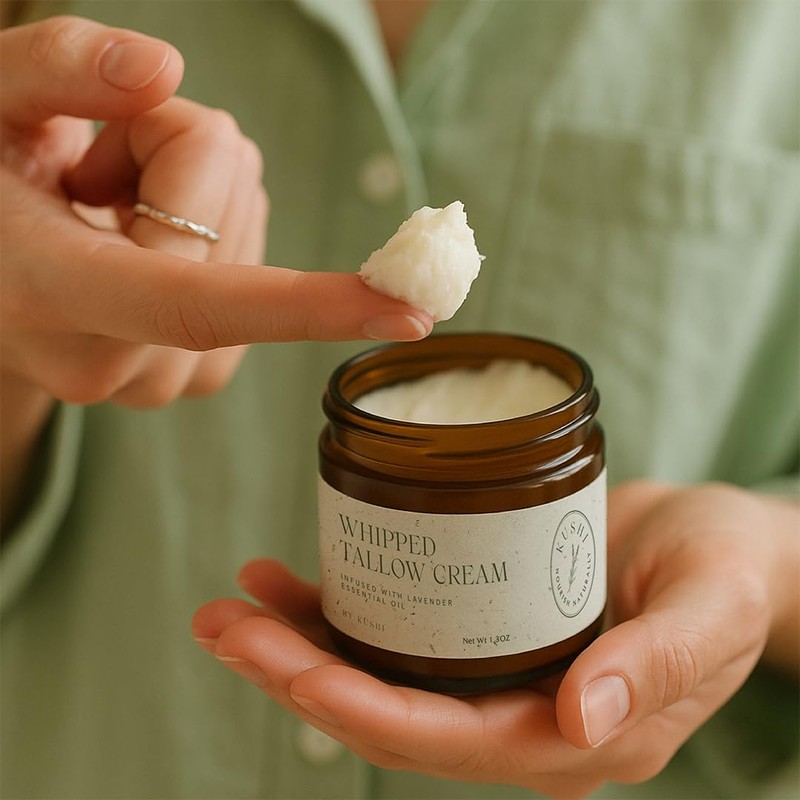 KUSHI Grass-Fed Whipped Tallow Cream Moisturizer for Face & Body