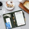 WAVEYU Cute Server Books for Waitress Waiter, Leather Guest Book