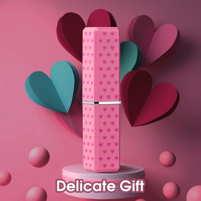 Red Cute Lipstick Lighter, Soft Flame Refillable, Adjustable Open Flame