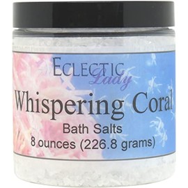 Whispering Coral Bath Salts by Eclectic Lady, 8 ounces