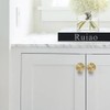 Ruiao 1-1/3 inch Gold Cabinet Knobs Drawer Pulls Kitchen Cabinet